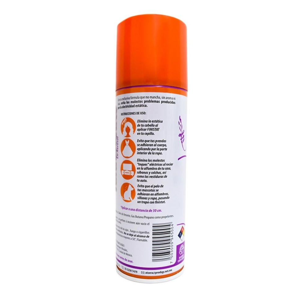 Antiestático para ropa Finistat en aerosol 225 ml | Walmart