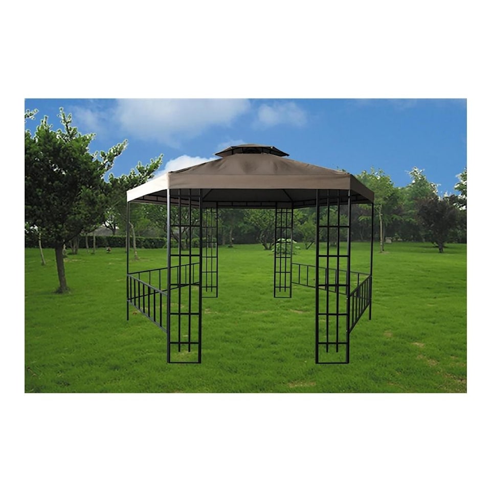 thumbnail image 1 of Gazebo HomeTrends Chocolate de 2 x 2 metros, 1 of 3