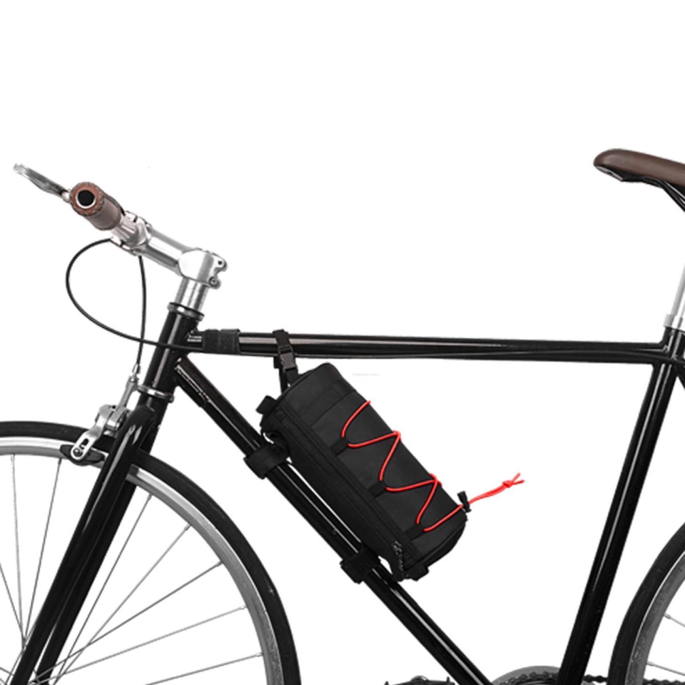 Bolsa de marco bicicleta portátil Bicicleta debajo de la bolsa tubo superior Paquete de gran c shamjiam Bolsa para cuadro de bicicleta Bodega Aurrera en línea