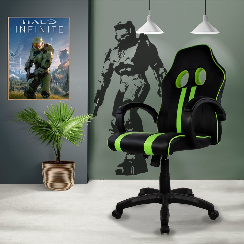 Silla Gamer Oficina 070 Ergonomica Verde Mundo In Home Office | Bodega  Aurrera en línea