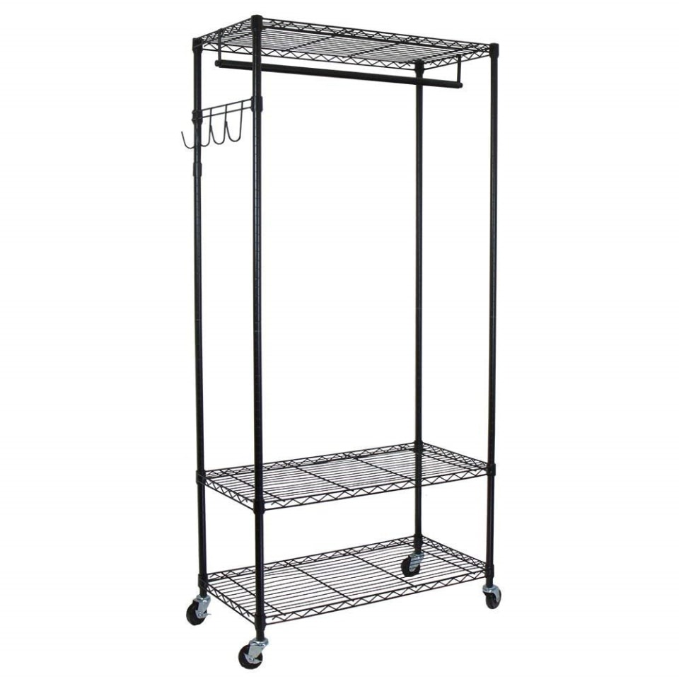 Rack Ropa Perchero De Piso Organizador Closet Para Colgar Decor Home Barra  Doble | Walmart en línea