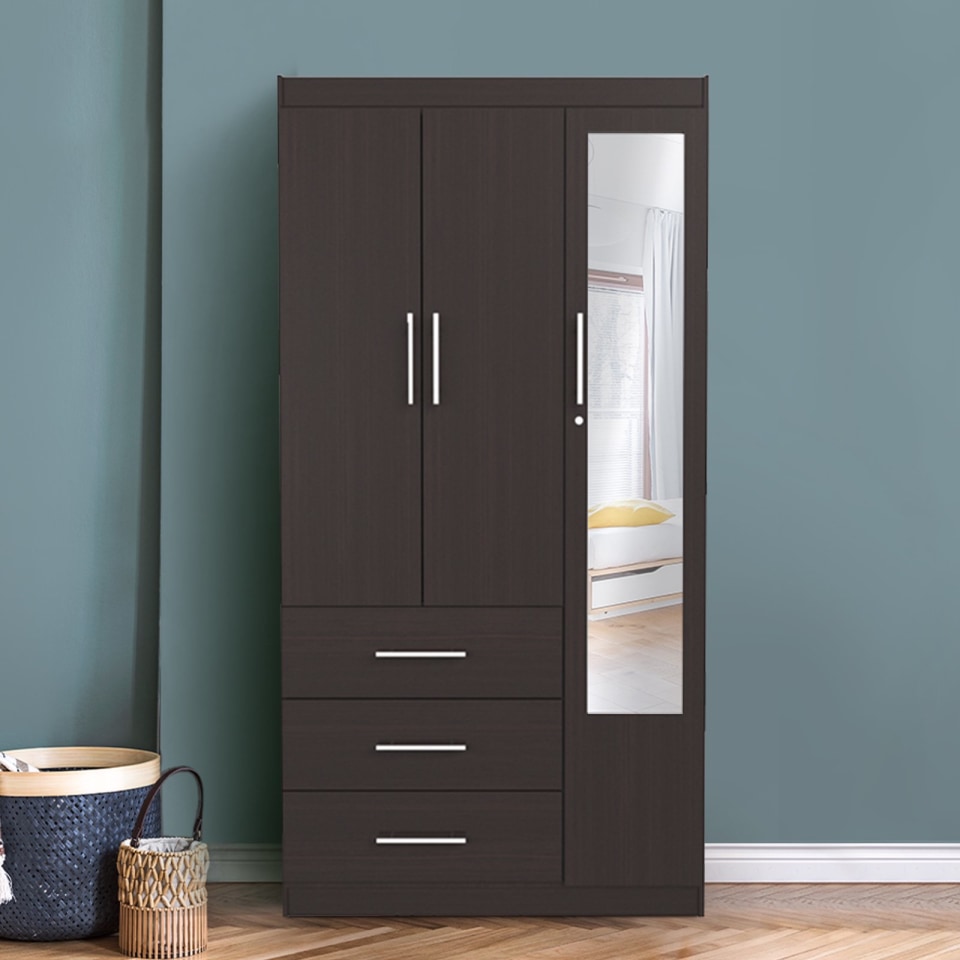 Mobi Ropero 92cm De Madera Jazmín Chocolate Closet Organizador Mobi Muebles  Moderno | Bodega Aurrera en línea