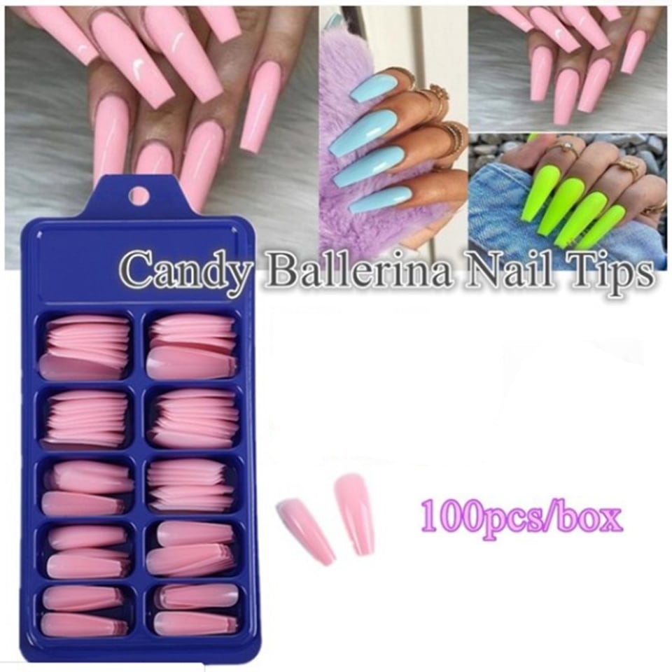 Ataúd Bailarina Puntas De Uñas Postizas Cubierta Completa Puntas De Uñas Diy  Acrílico Nail Art 10 Ta Eigraketly CE008076-06 | Walmart en línea