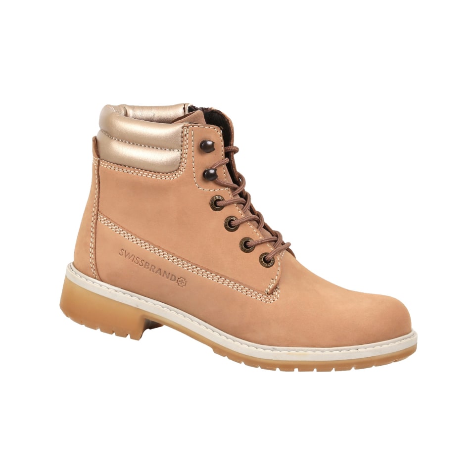 Bota Urbana Moda Para Dama Swissbrand Cham 560 Beige Bodega Aurrera en línea