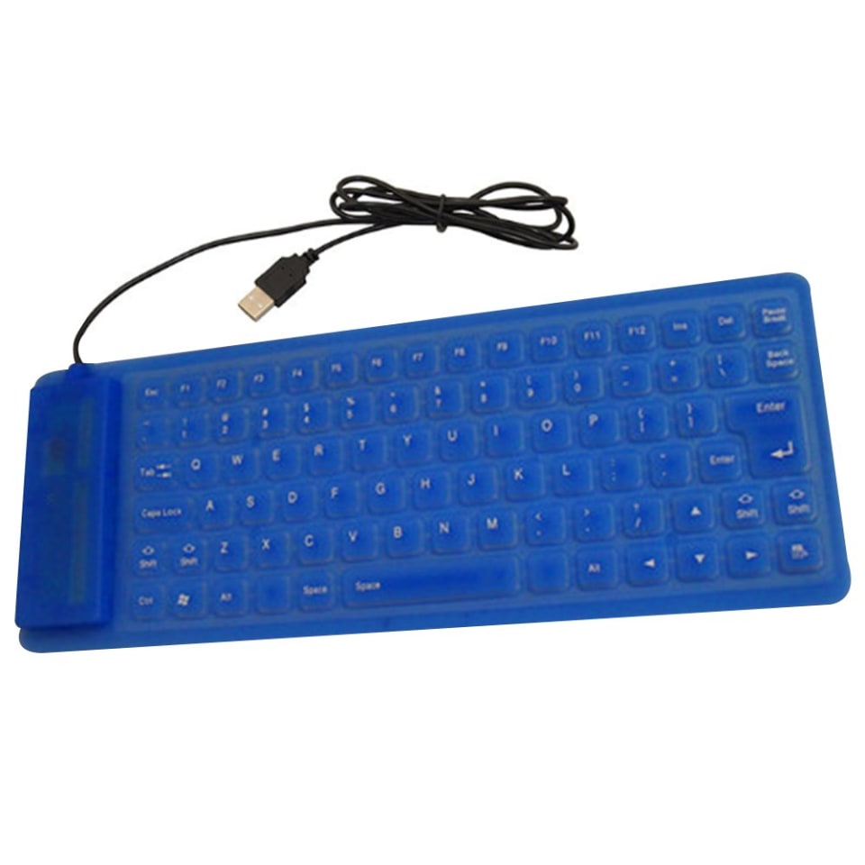 Teclado suave de 85 teclas, teclado plegable de silicona, teclado enrollable agua con 2033469-3 | Aurrera en línea