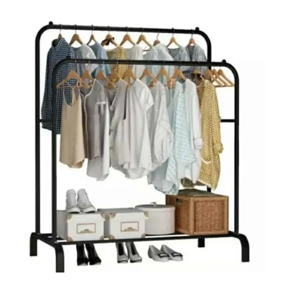 Rack Ropa Perchero De Piso Organizador Closet Para Colgar Decor Home Barra  Doble | Walmart en línea