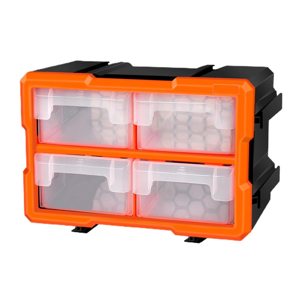 Caja organizadora de pequeña para almacenamiento de con compartimentos caja herramientas de plástico para piezas pequeñas B organizador de hardware | Bodega Aurrera en línea