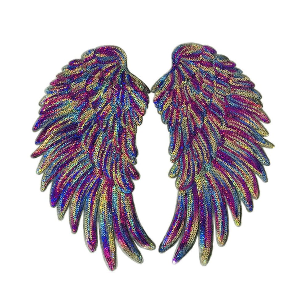 1 de lentejuelas de ángel cosidos en aplique s (4 colores) Hugo Parches de costura alas de Bodega Aurrera en línea