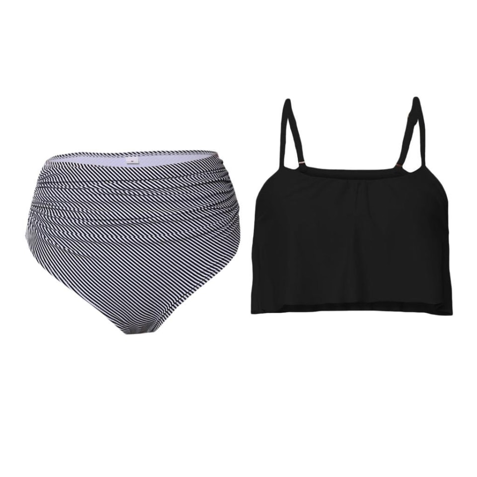 De Acolchado Suave De Mujer Push Up De Cintura Alta Sin Costuras Conjunto De Baoblaze trajes de baño de las mujeres | Bodega en