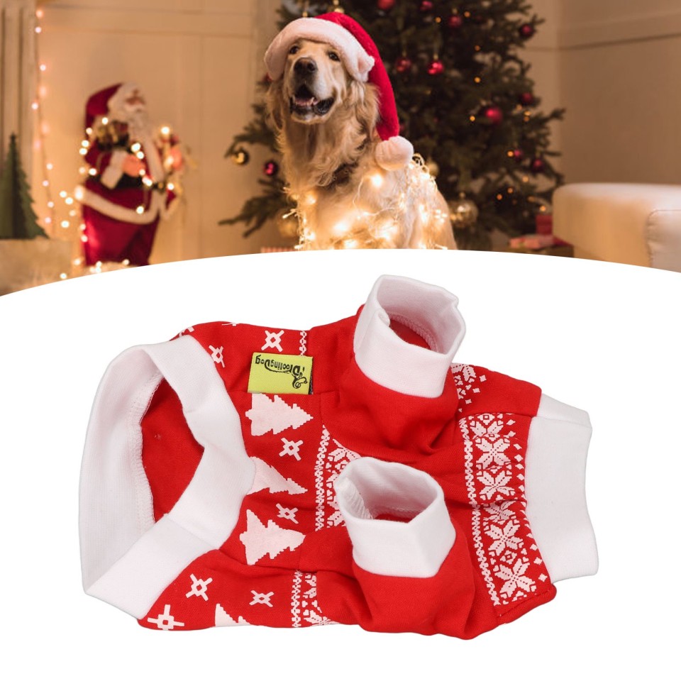 Ropa Para Mascotas, Chaleco Ligero De Navidad Perros, Diseño De Suéter, Poliéster Fácil De Usar ANGGREK No | Aurrera en