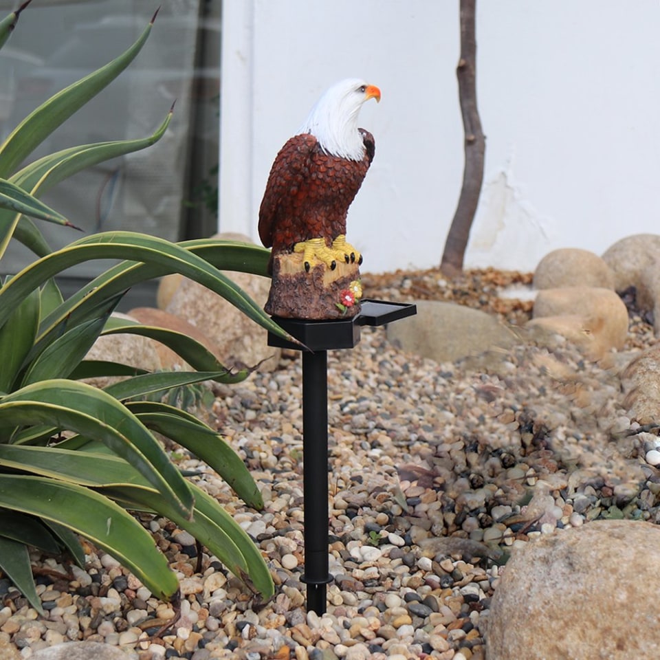 Kuymtek Resina energía solar LED águila en forma de jardín insertado suelo  luz paisaje decoración Kuymtek Iluminación del hogar multifuncional | Bodega  Aurrera en línea