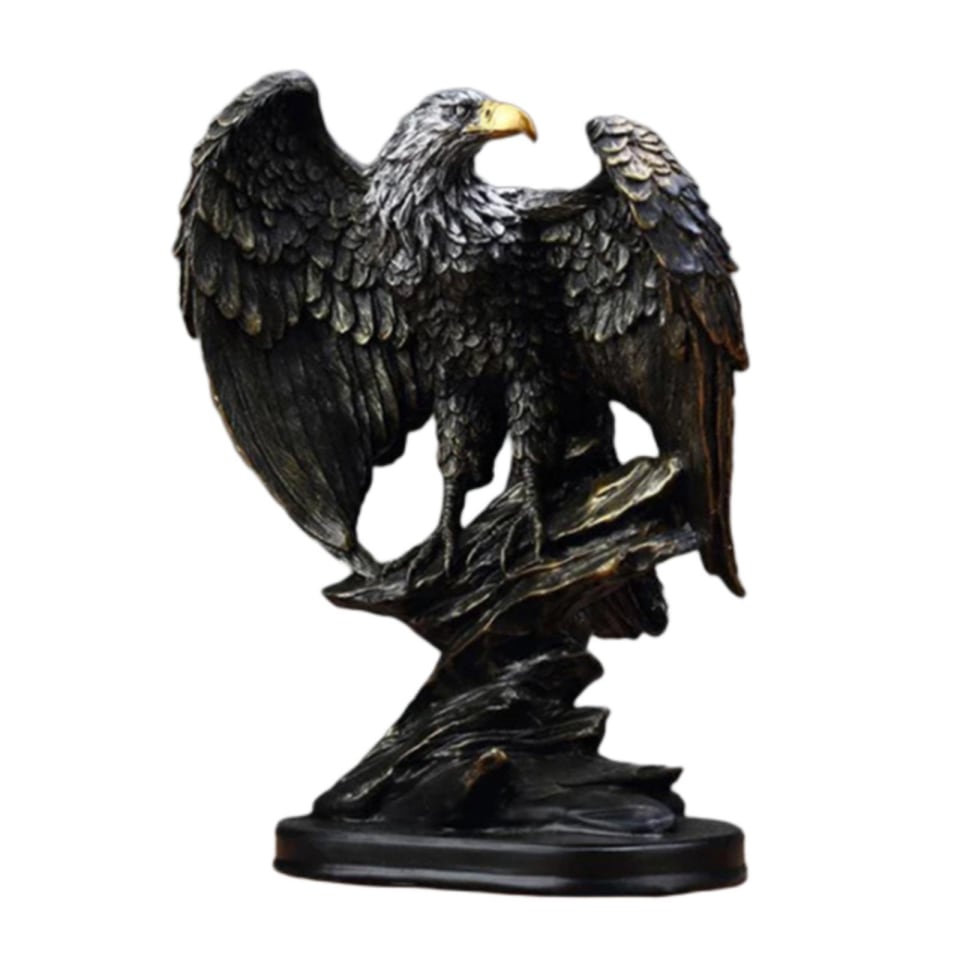 Arte moderno Águila con alas Escultura extendida Adorno Estatuilla Estatua  Accesorios para fotos Ofi Sunnimix estatua de escultura de escritorio |  Walmart en línea