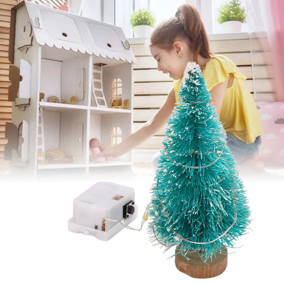 Árbol De Navidad Para Casa De Muñecas, Con Pilas, 10 Piezas, árboles De Casa  De Muñecas De Pie Estables, Plástico Para Niños Mgaxyff Otros | Walmart en  línea