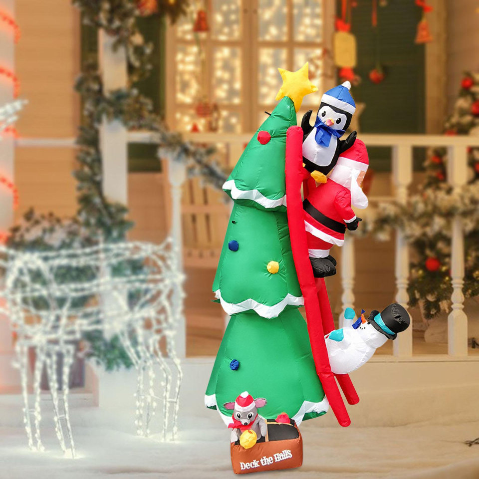 Inflable de Navidad para decoración de patio de Papá Noel 6 pies para Patio Soledad Figuras inflables | Bodega Aurrera en línea