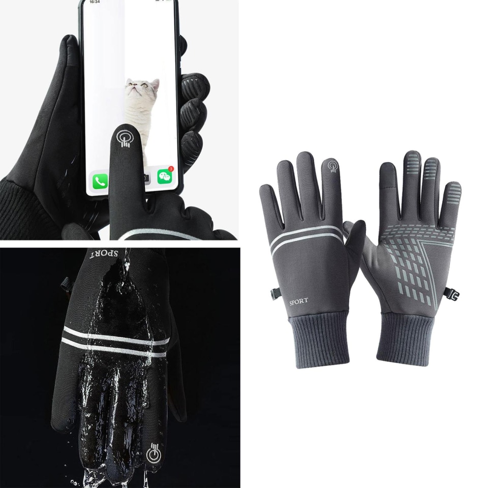 Guantes Ciclismo Unisex Guantes Running Pantalla Táctil Antideslizante Deportes Invierno L K111 Cola Guantes de ciclismo de invierno | Bodega Aurrera en línea