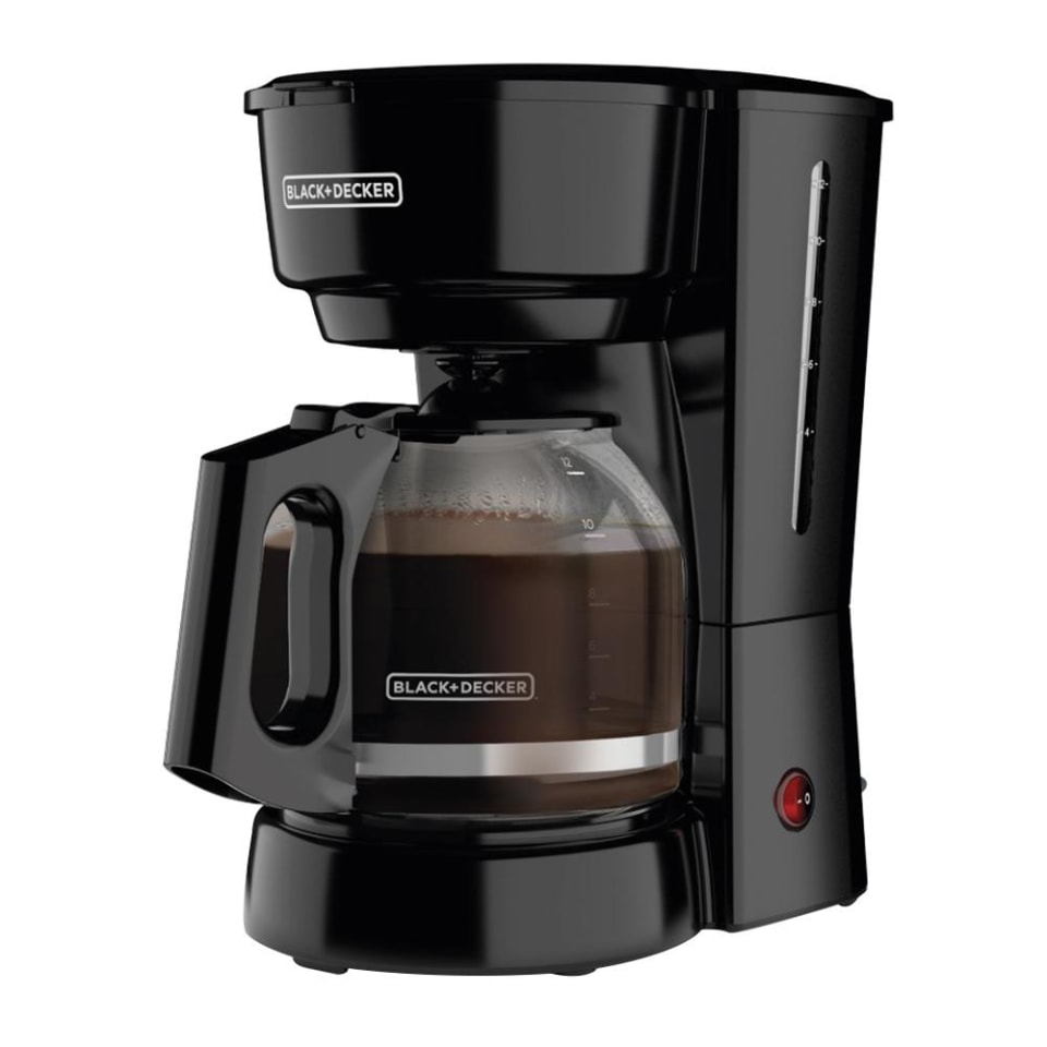 Cafetera Negra Black & Decker, Capacidad de 12 Tazas