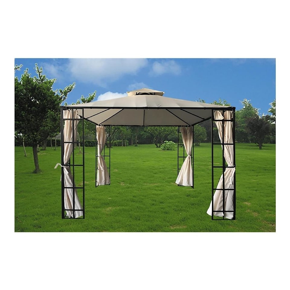 Gazebo HomeTrends de 3x3 metros Beige