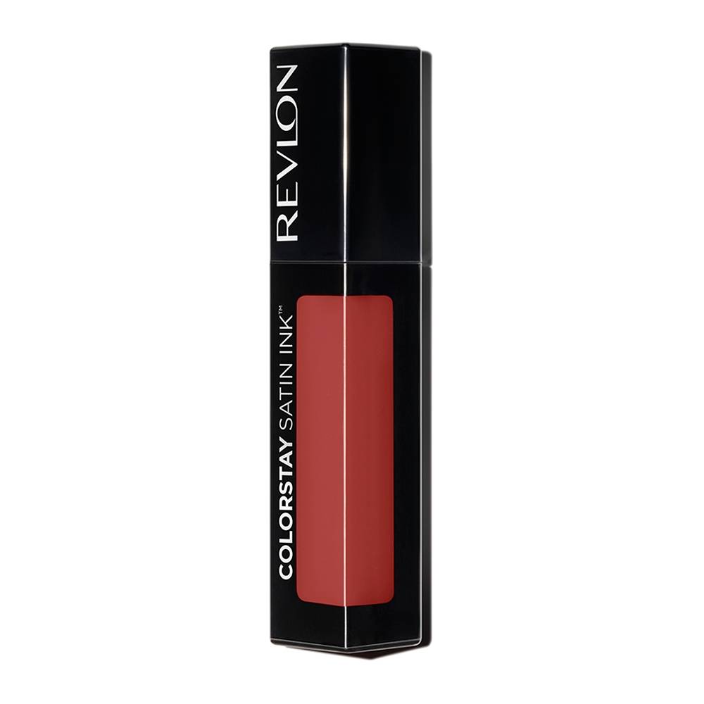 Labial líquido Revlon Colorstay satin ink holy pumpkin café 5 ml