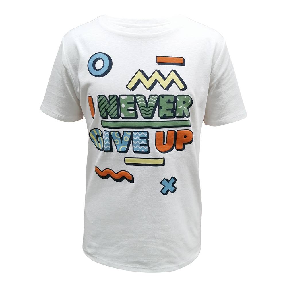 Playera George Talla 4 Estampado Blanco