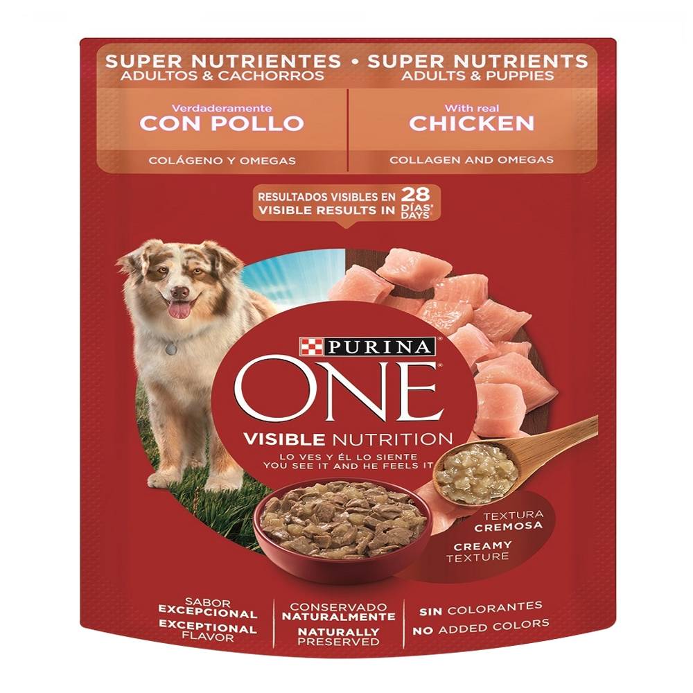 Alimento Para Perro Purina One Wet Para Cachorros Y Adultos Súper Nutrientes 85g Walmart 7357