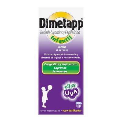 Dimetapp jarabe infantil sabor uva 150 ml