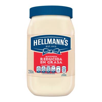 Mayonesa Hellmann's reducida en grasa con jugo de limón 750 g