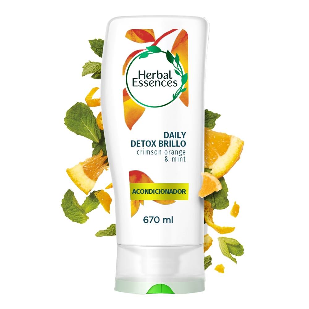Acondicionador Herbal Essences al desnudo brillo natural 670 ml