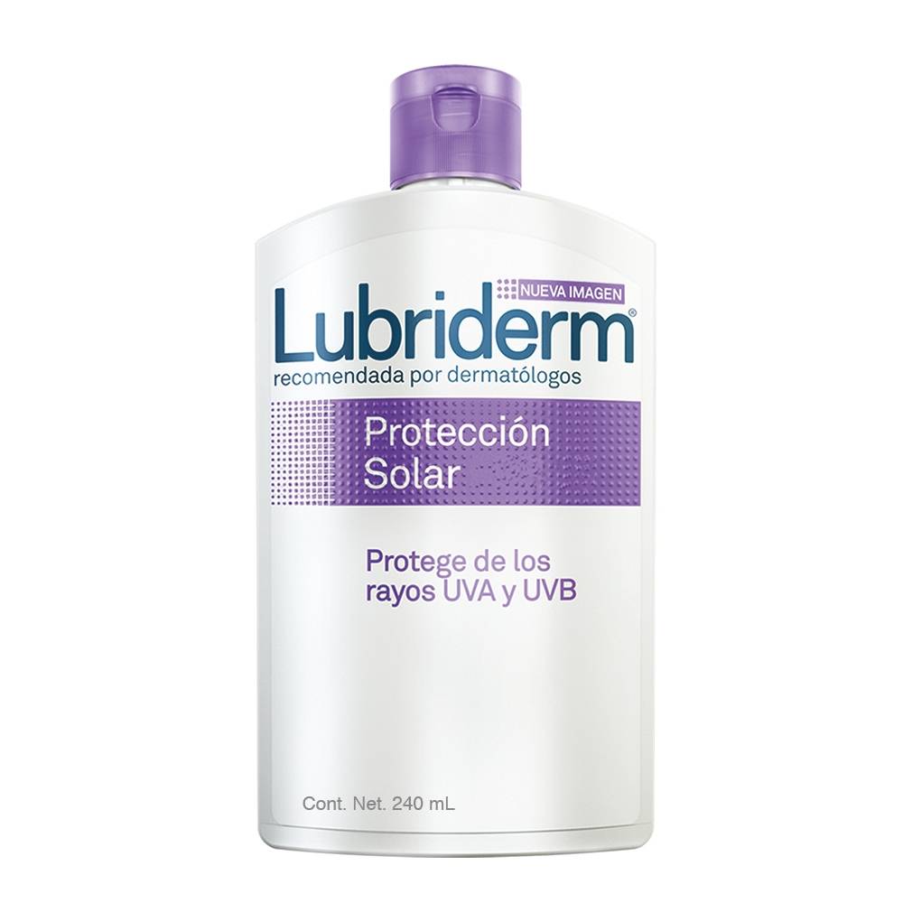 Crema corporal Lubriderm protección solar FPS 15, 240 ml