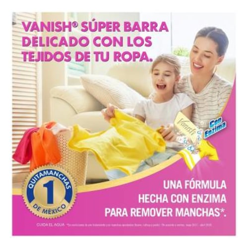 Jabón En Barra Quitamanchas Vanish White Super Barra Blanqueador 68 G Bodega Aurrera 8195