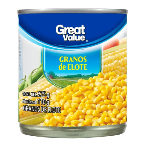 Granos de elote Great Value 225 g | Bodega Aurrera Despensa a tu Casa