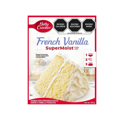 Harina para pastel Betty Crocker sabor vainilla francesa 432 g | Bodega  Aurrera Despensa a tu Casa