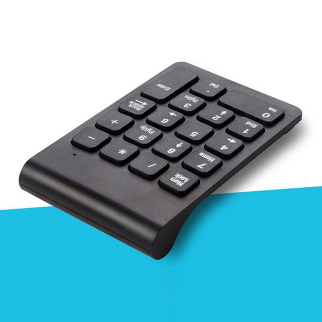 2.4G USB Wireless Key Number Pad numerico Contabilidad pequeno negro perfke Teclado numerico inalambrico
