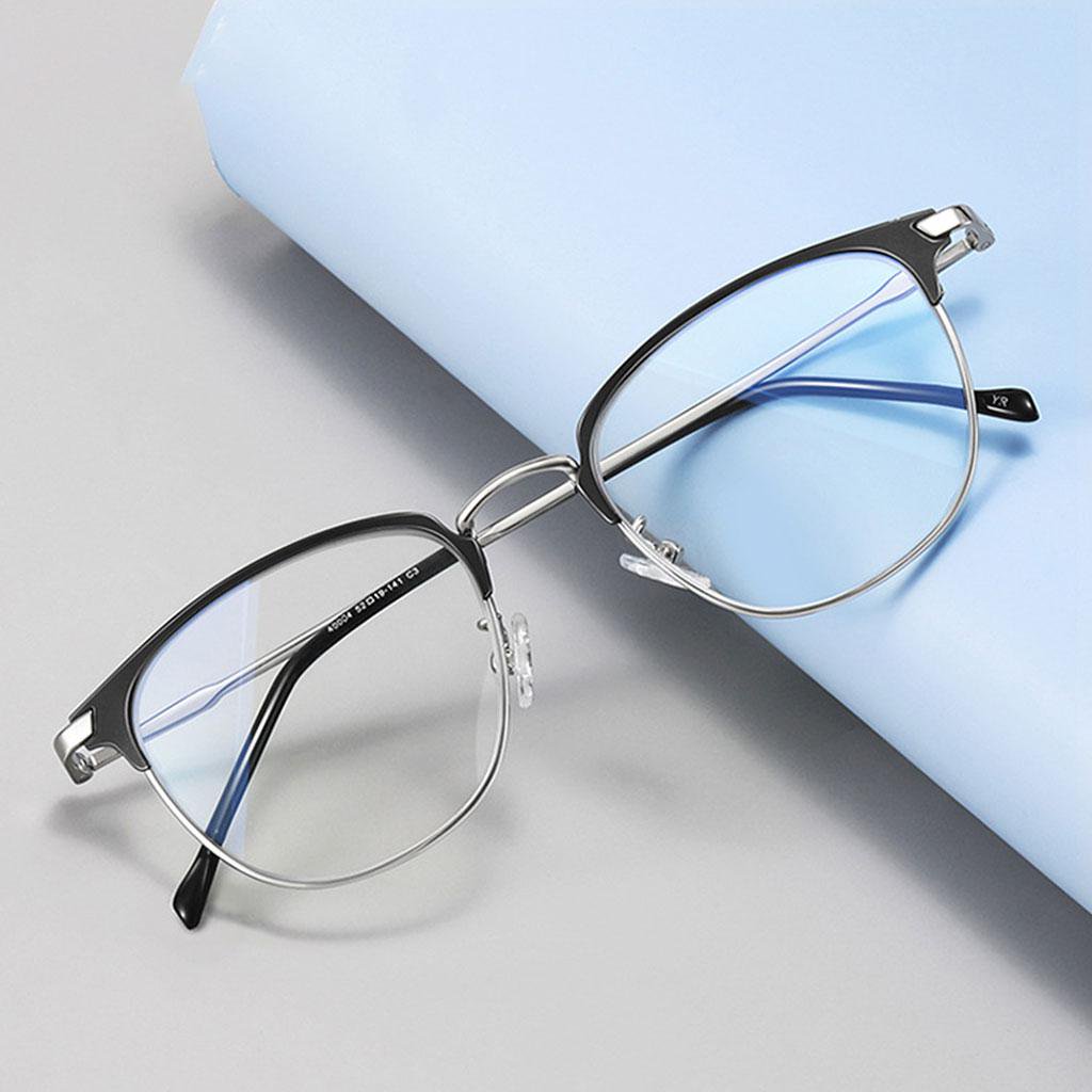 Gafas con bloqueo de luz azul montura metalica lente transparente bocina clasica gafas para jueg Soledad Anteojos comerciales Walmart en linea