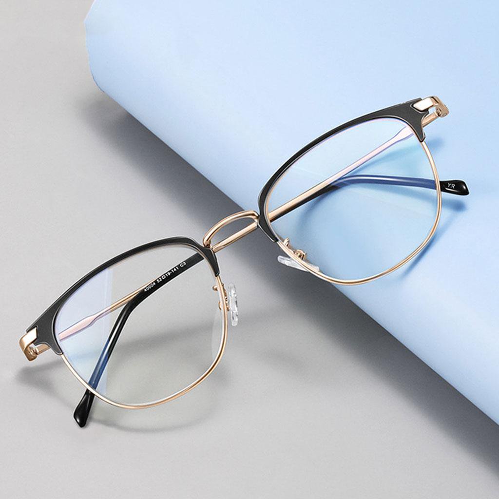 Gafas de bloqueo de luz azul Gafas de filtro de luz azul para fatiga ocular Oro Colcomx Anteojos comerciales Walmart en linea