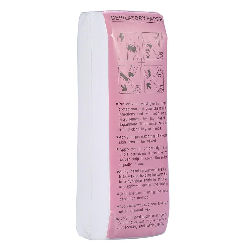 Tiras para Depilar con Cera 100pcs Papel Depilatorio Papel de Tira de depilacion no Tejido para depilacion de Pierna Brazo y axila Papel de tiras enceradas Regalo de navidad para mujeres ni as