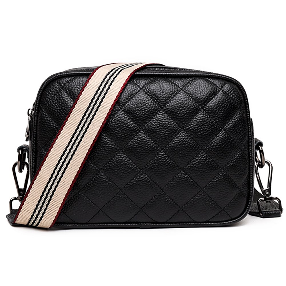 Bolso de hombro para mujer Bolsos cruzados de moda Cuero de PU impermeable  para el trabajo (Negro) Ndcxsfigh