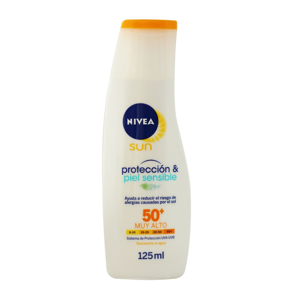 bloqueador solar nivea sun piel sensible fps50 125 ml