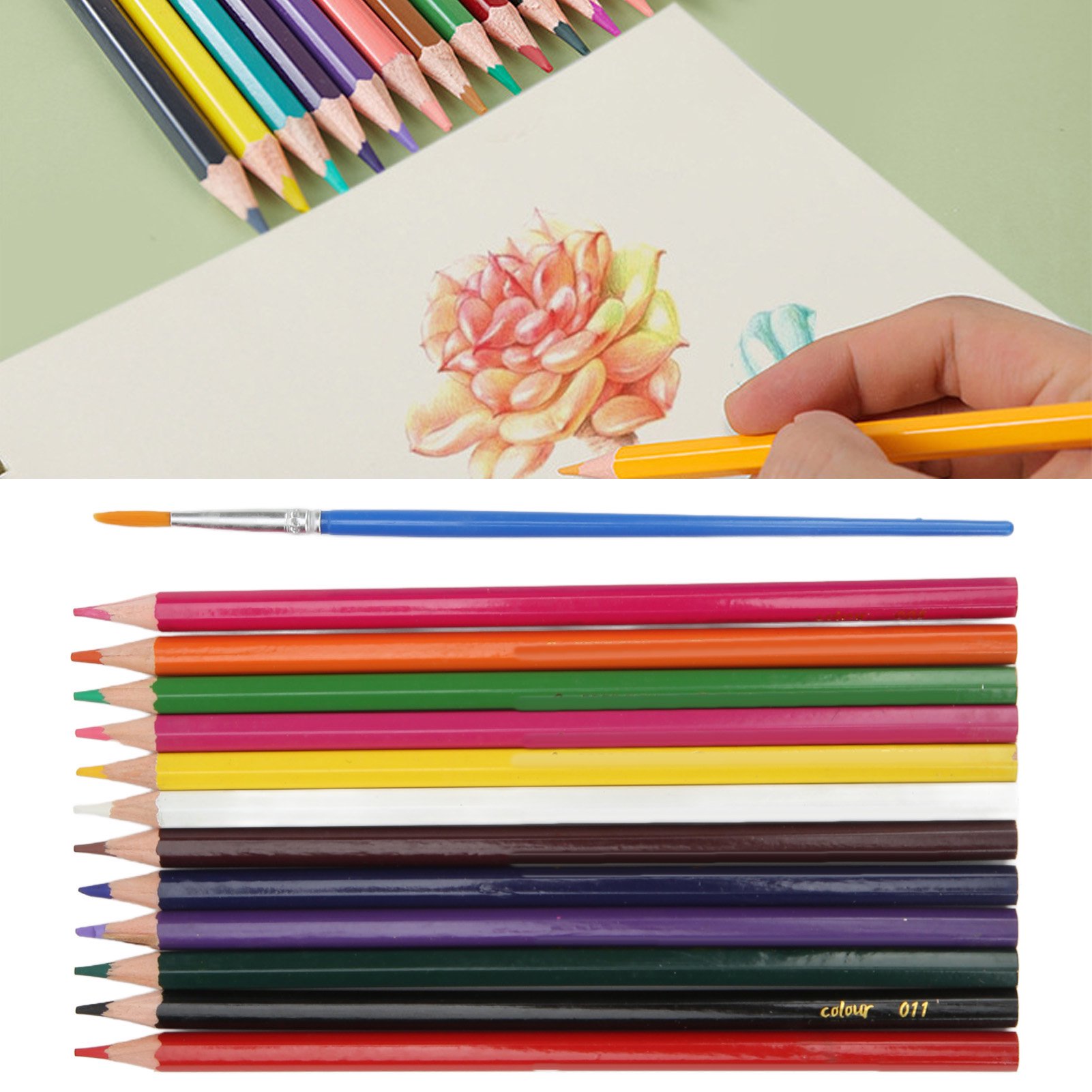 24 lápices de colores para dibujar y dibujar lápices de colores