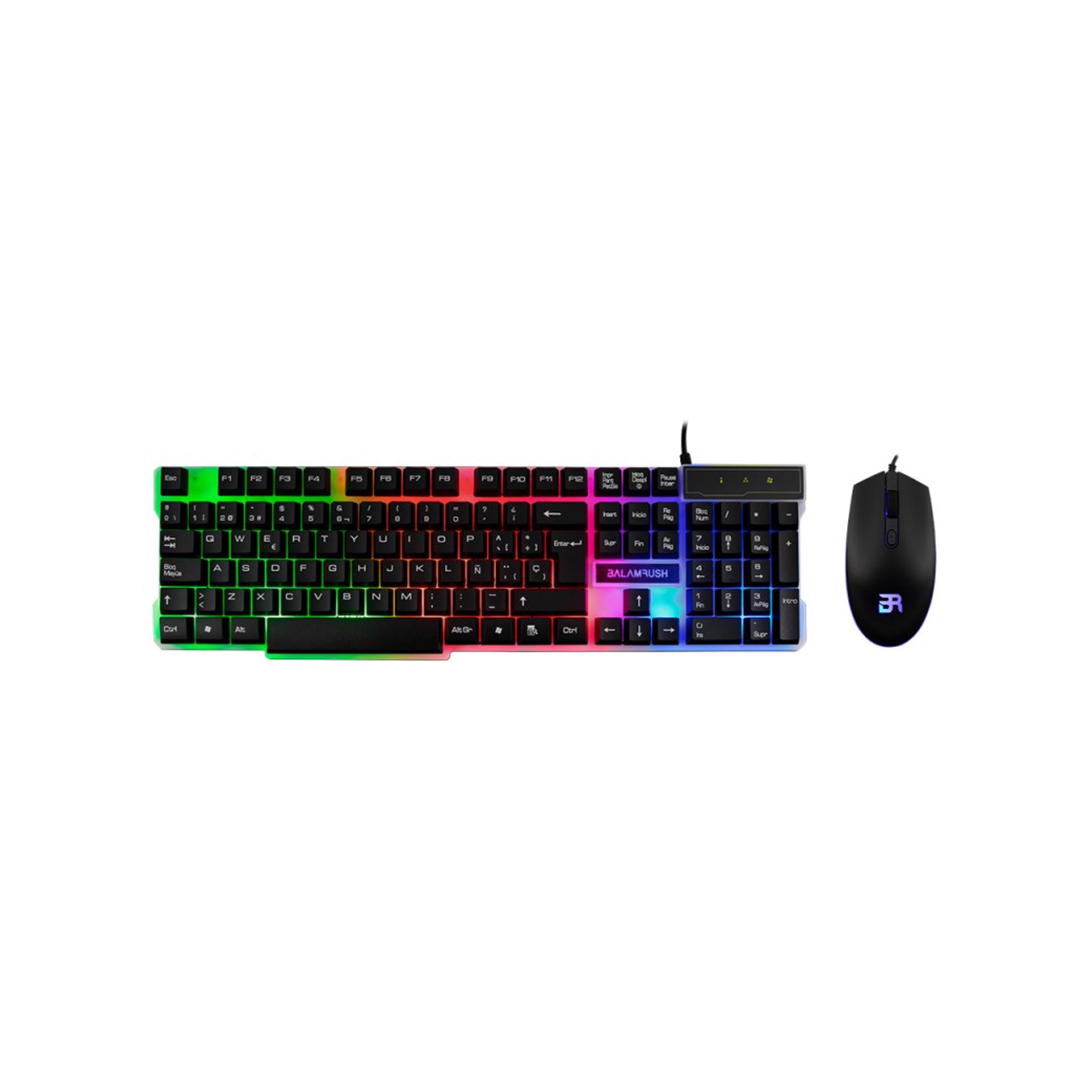 Kit de Teclado con Mouse Balam Rush Gaming con Luz Bodega Aurrera en linea