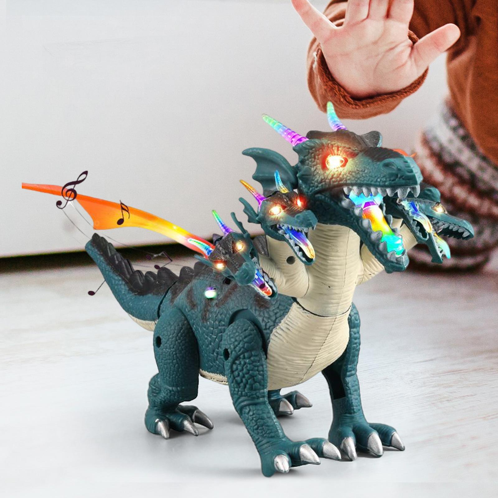 Juguetes electronicos de dinosaurio rociador de niebla con luces sonido de rugido juego de cerebr Yotijar Juguetes de dinosaurios electricos Walmart en linea