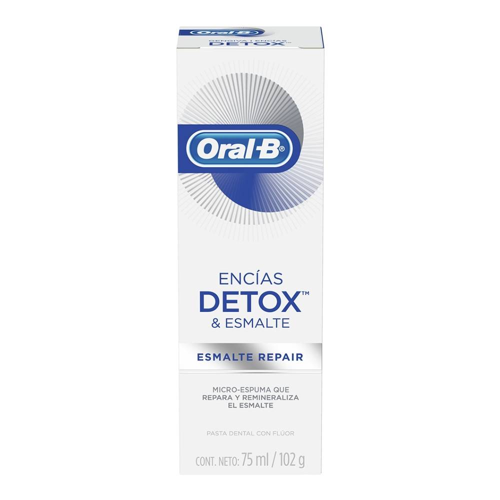 Pasta Dental Oral B Encías Detox 75 Ml Bodega Aurrera Despensa A Tu Casa