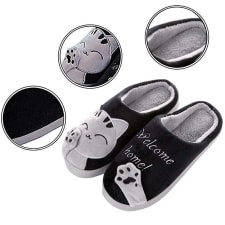 Pantuflas de gato de la suerte de dibujos animados pantuflas de algodón de suela gruesa para el hog JAMW Sencillez | Walmart en línea Pantuflas de gato de la suerte de dibujos animados pantuflas de algodón de suela gruesa para el hog JAMW Sencillez | Walmart en línea