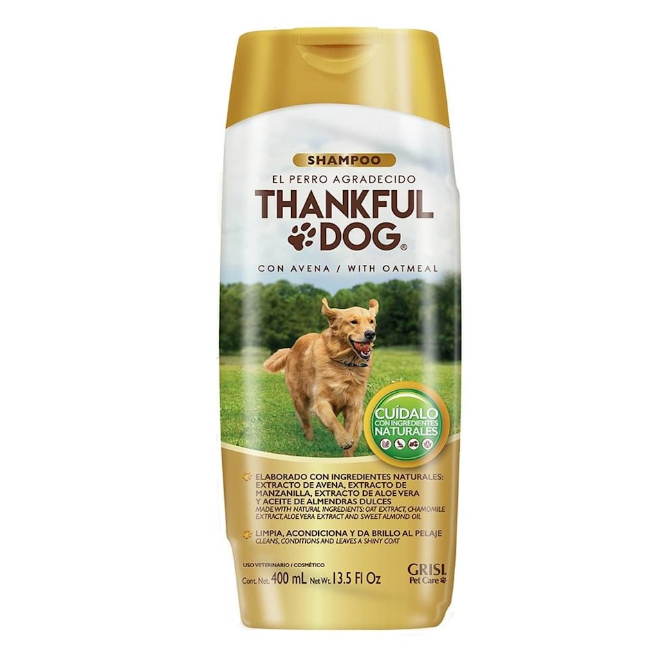 Shampoo Grisi Para Perros Shampoo Grisi el perro agradecido con Avena 400 ml | Walmart
