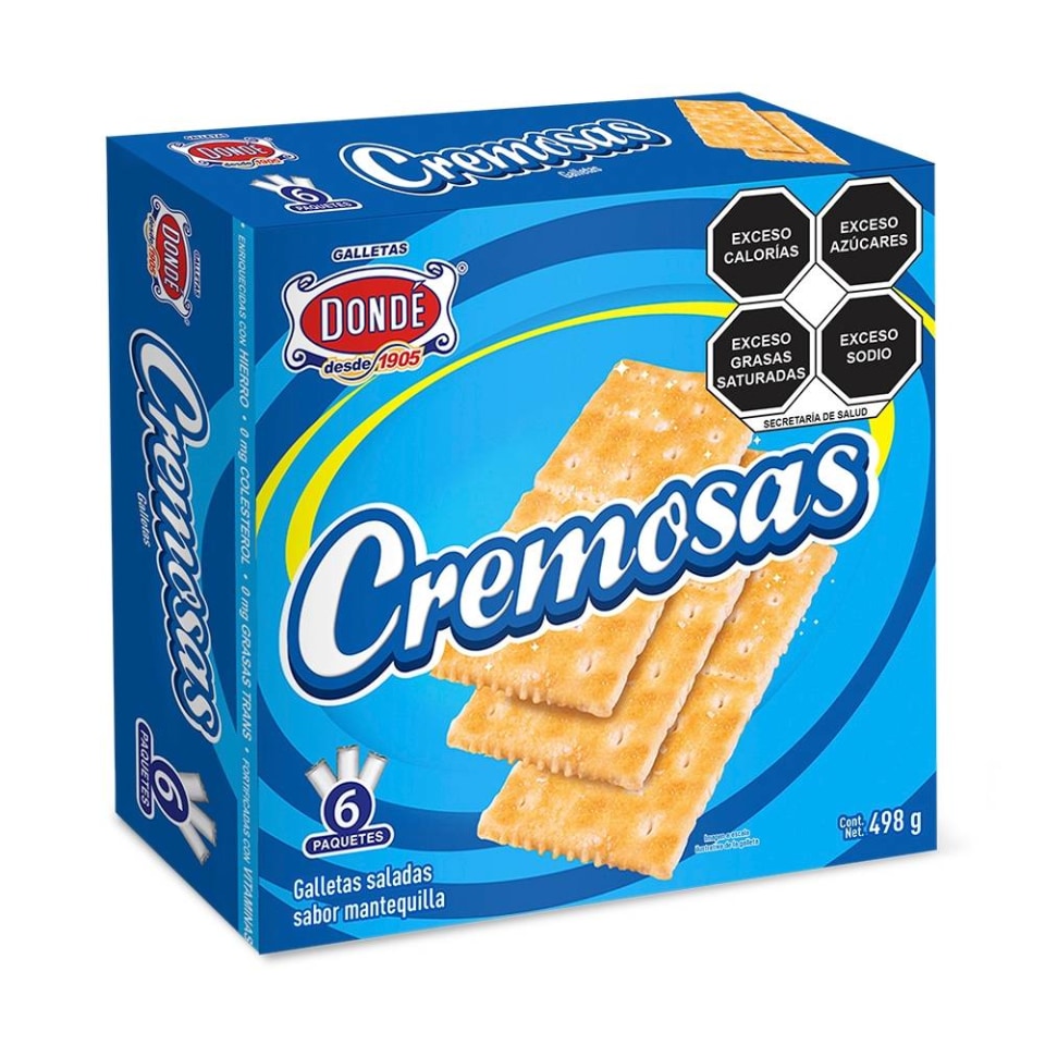 Galletas Dondé Cremosas Saladas Sabor Mantequilla 498 G Walmart 1354