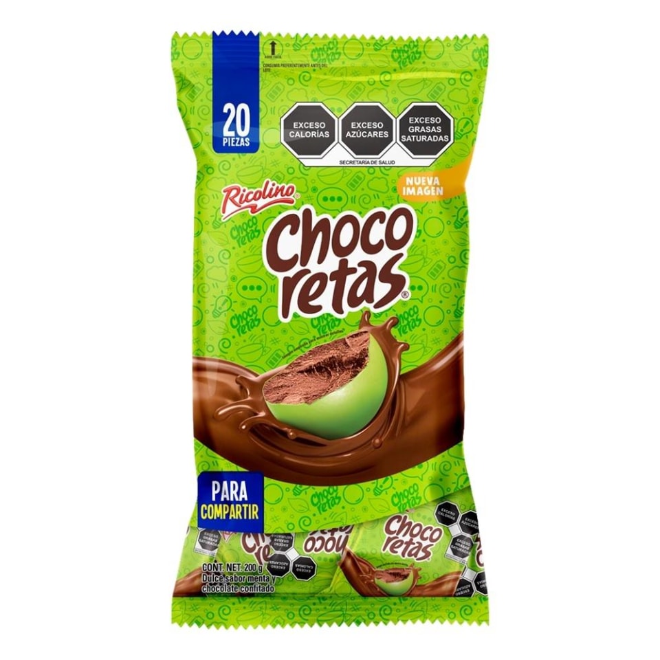 Dulce Ricolino Chocoretas menta y chocolate 200 g Walmart