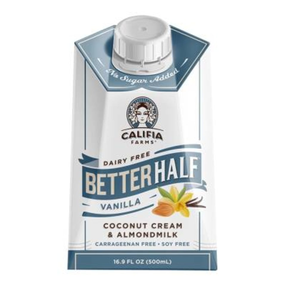 Crema para café Califia de coco y almendra sabor vainilla