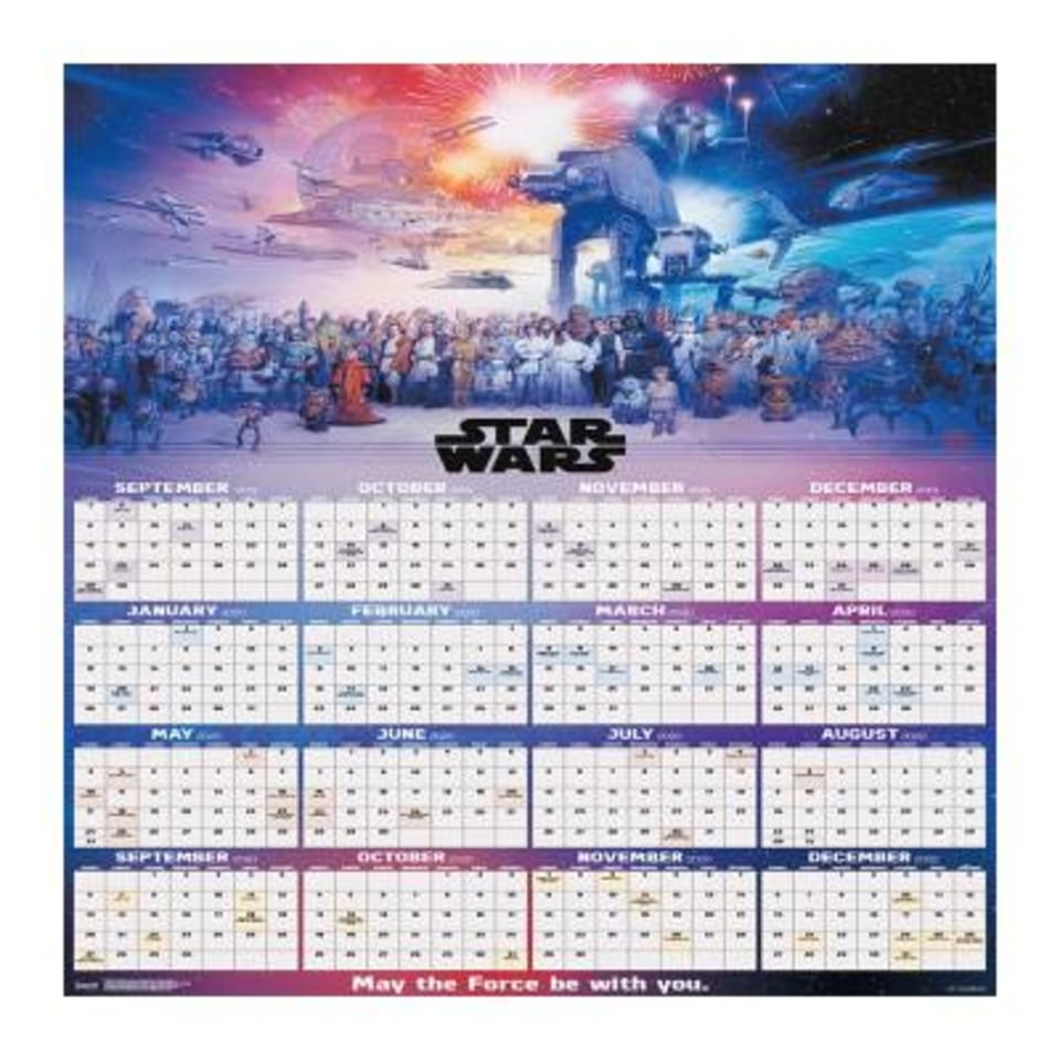 Póster Trends International calendario Star Wars Walmart