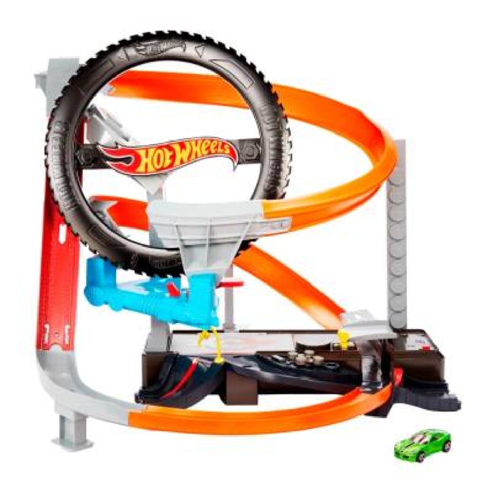 Pista Hot Wheels City Hyper Boost Tire Shop Walmart 