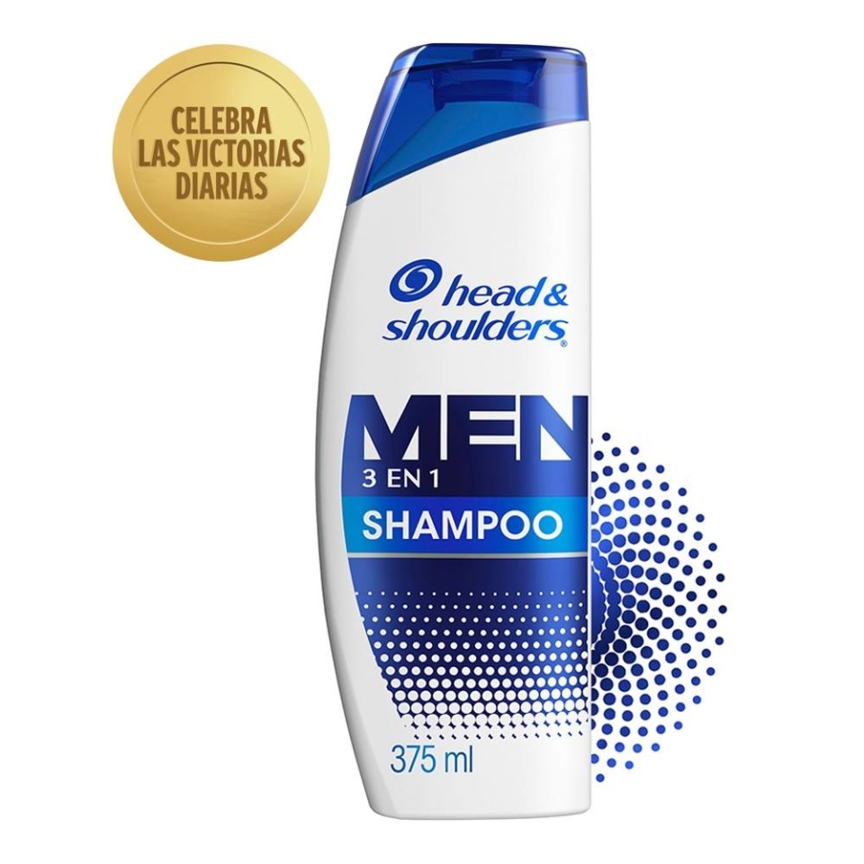 Shampoo Head & Shoulders men 3 en 1 control caspa 375 ml Walmart