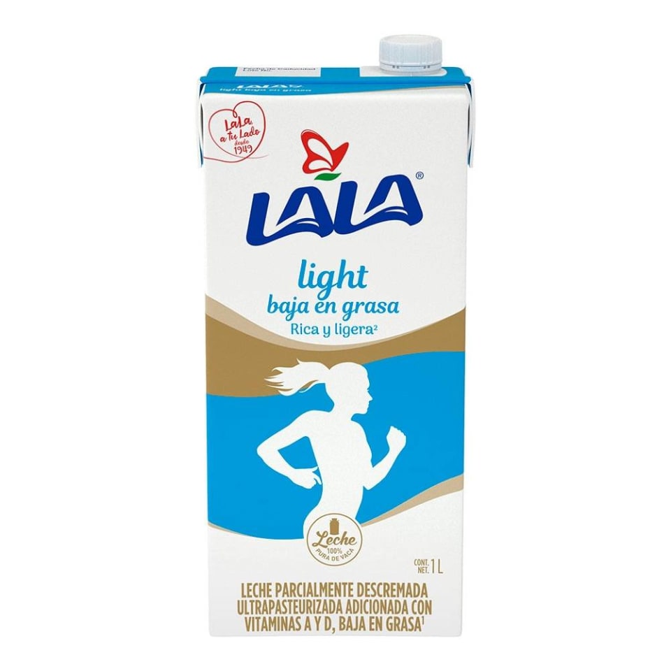 Leche Lala Light Baja En Grasa 1 L Walmart 